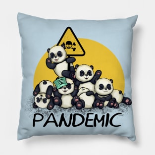 panda cute pandemic funny animals Pillow