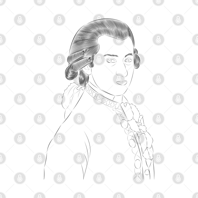 Wolfgang Amadeus Mozart - Portrait by LiLian-Kaff