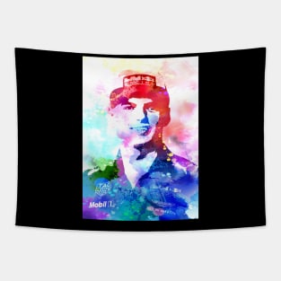 Max Verstappen Watercolor Tapestry