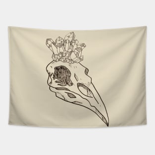 Crystal Crow Crown Tapestry