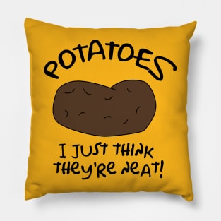 Simpsons Potatoes - I Just Think They're Neat! Pillow