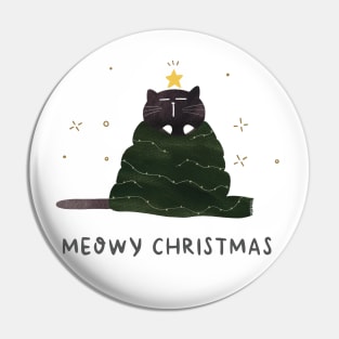 Catmas tree Pin