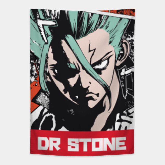 Wallpaper Dr Stone Senku Stone War Dr Stone Tapestry Teepublic Desktop Wallpaper Free