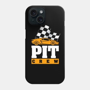 'Pit Crew Checkered Flag' Cool Car Racing Gift Phone Case