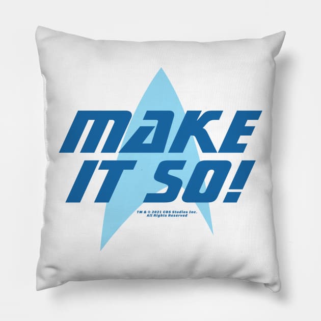 Star Trek: Make It So Pillow by oddmatter