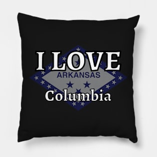 I LOVE Columbia | Arkensas County Pillow