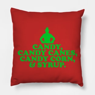 Elf Quote - Food Groups (Green) Pillow