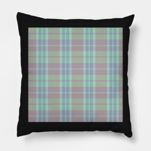 Spring Aesthetic Daviana 2 Hand Drawn Textured Plaid Pattern Pillow