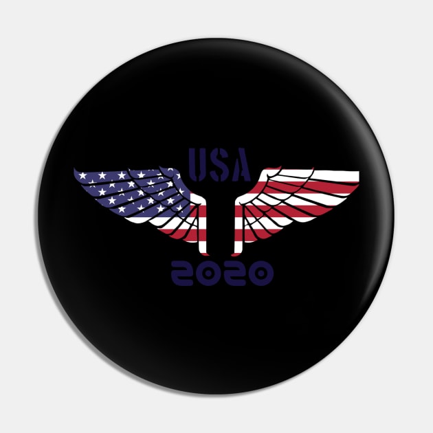 USA 2020 T-SHIRT Pin by Ernstar 