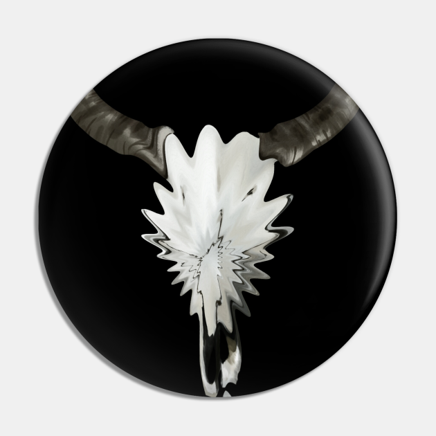Desert Animal Skull Abstract - Boho - Pin | TeePublic Desert Animal Skull Abstract - Boho - Pin | TeePublic