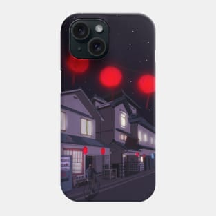 Lofi Japan Street at Night Phone Case