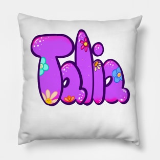 Talia The top 10 best Personalized Custom Name gift ideas for Talia girls and women Named Talia Pillow