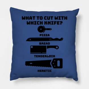 What To Cut With Which Knife 2 Pillow