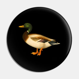 Mallard Duck Duck I Love Waterfowl Pin