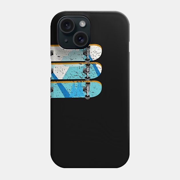 Skateboard Decks | Nature Mountains Skater Skating Phone Case by DesignatedDesigner