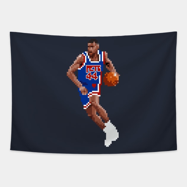 Derrick Coleman Pixel Dribble Tapestry by qiangdade