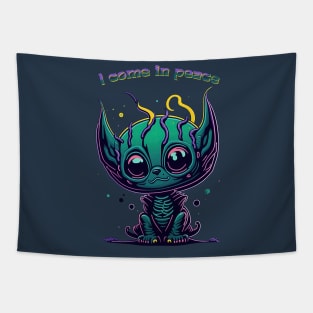 I come in peace Tapestry