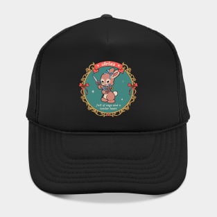 aries vintage coquette bunny Hat
