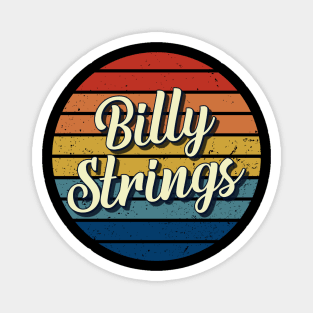 Billy Strings Vintage Retro Circle Magnet