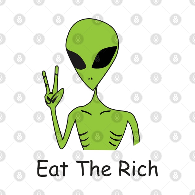 Eat The Rich ALIEN by Unicorn Artist