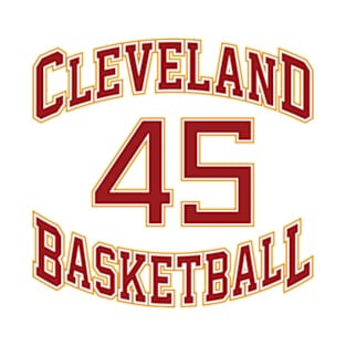 Cleveland Basketball Number 45 T-Shirt