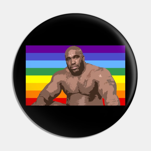 Barry Wood LGBT Flag Pin by giovanniiiii