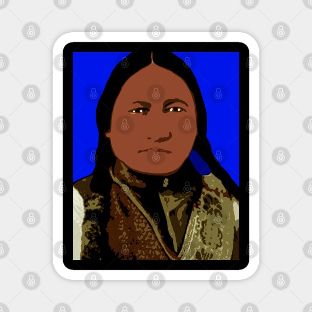 sitting bull Magnet by oryan80