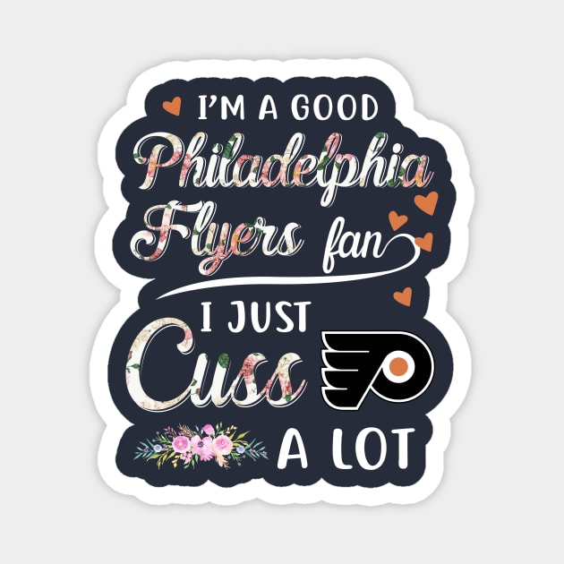 The Philadelphia Flyers hockey fan Magnet by Dennaeric