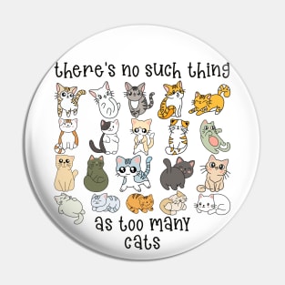 There's no such thing as too many cats Pin