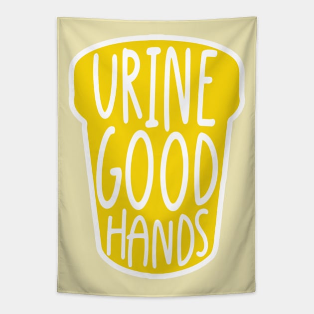 urine good hands Tapestry by Shirts That Bangs