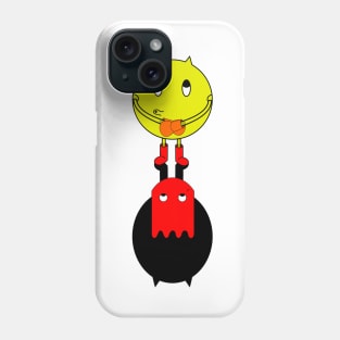 Pacman chasing red ghost Phone Case