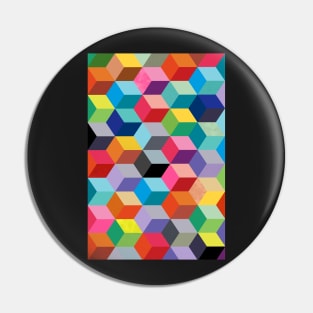 Geometric rainbow cubes Pin