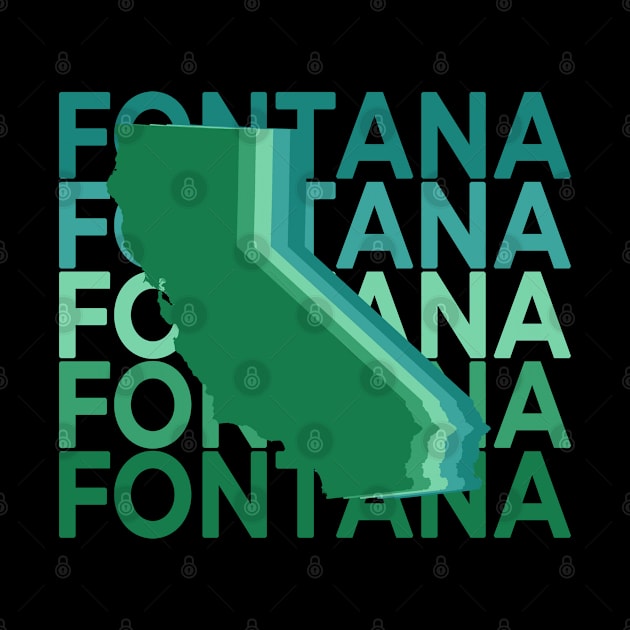 Fontana California Green Repeat by easytees