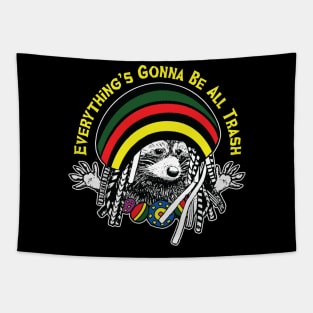 Rasta Raccoon Tapestry