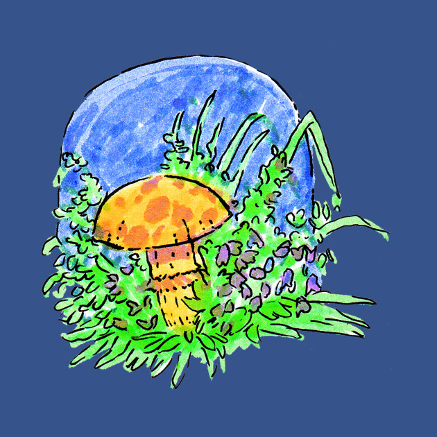 Neon mushroom - Mushroom - T-Shirt