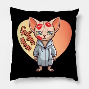 Sphynx Mom Sphynx Mama | Funny Gifts for Sphynx Lovers Pillow