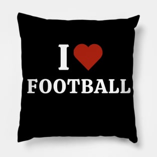 I Love Football Pillow