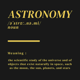 Word Astronomy T-Shirt