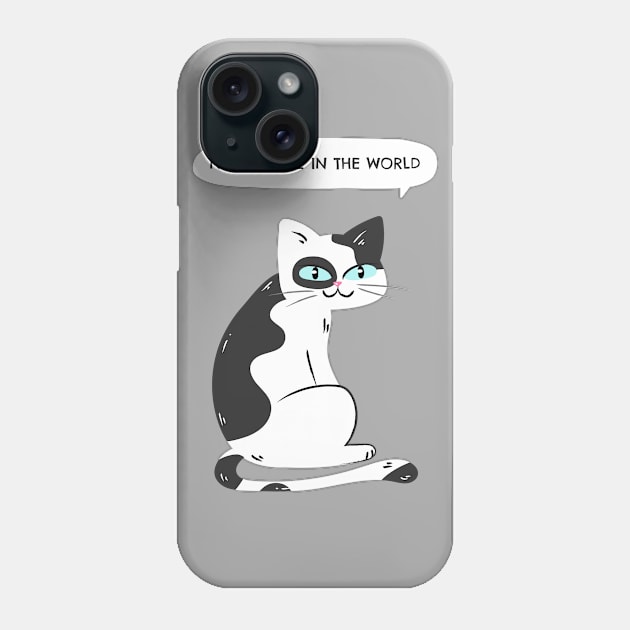 Not A Care In The World Phone Case by Creative Town