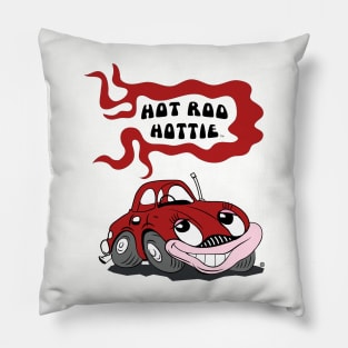 Hot Rod, Retro Car with Hot Rod Hottie Pillow