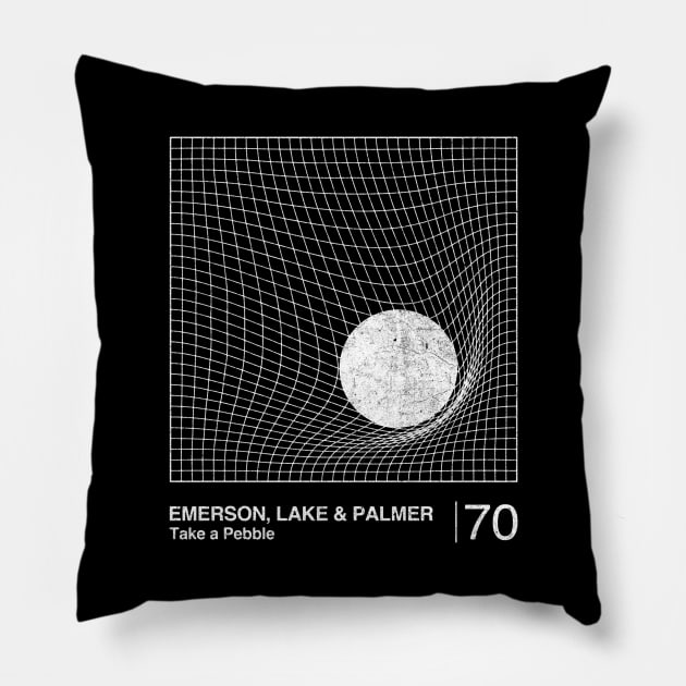 Take A Pebble / Minimalist Graphic Artwork Design Pillow by saudade