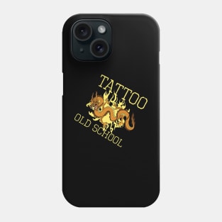 Cool Old School Dragon Tattoo Addict Phone Case