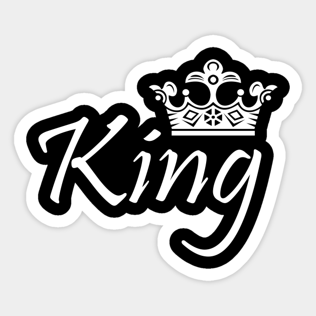 King Crown King Aufkleber Teepublic De
