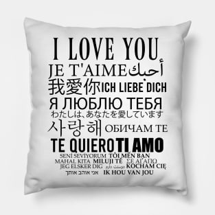 I love you in all languages Pillow