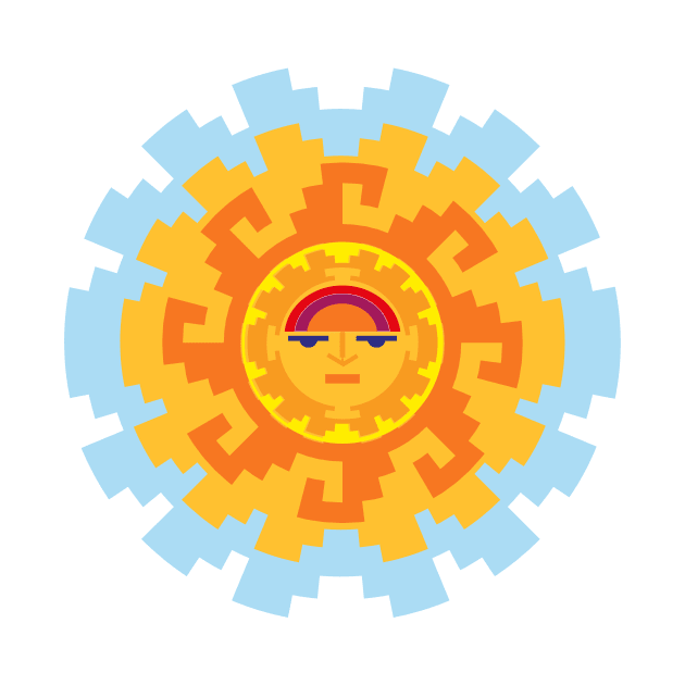 Inca Ethnic Sun Symbol by oknoki