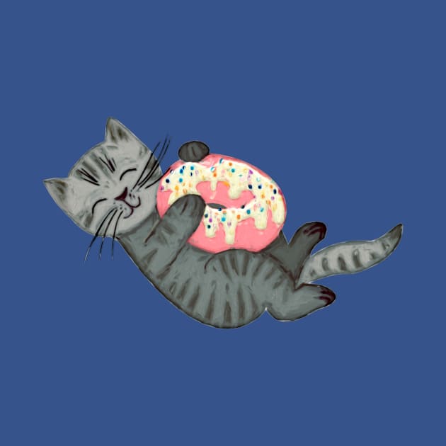 Kitten Loves Donuts by micklyn