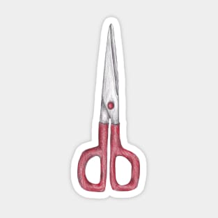 Scissoring Scissors Sticker Art Print by Losingshape