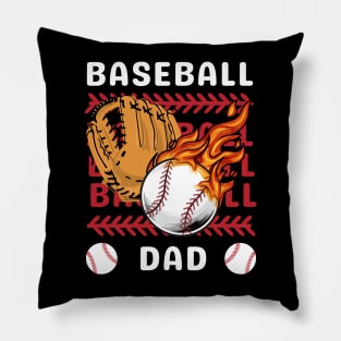 My Favorite Baseball Player Calls Me Dad Gift for Baseball Father daddy Pillow