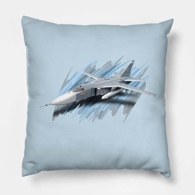 Suchoi Su-24 Pillow by sibosssr