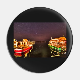 Starry Skies over Edgartown ma cape cod Pin